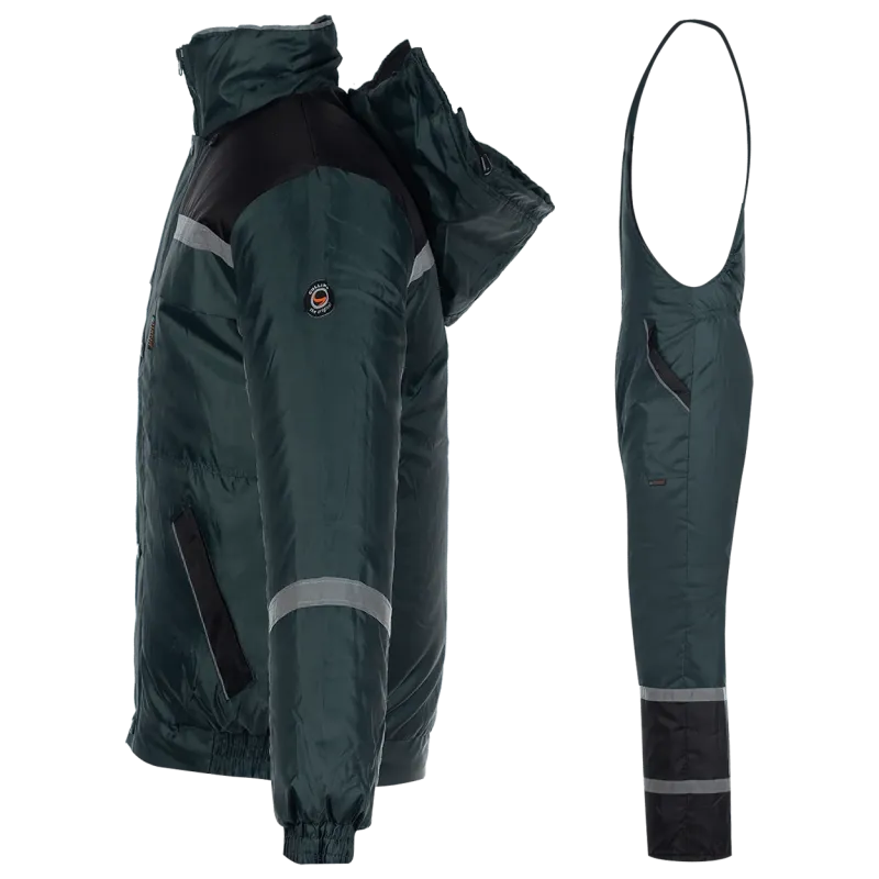 COLLINS WINTER – costum de lucru matlasat cu jachetă și pantaloni cu pieptar