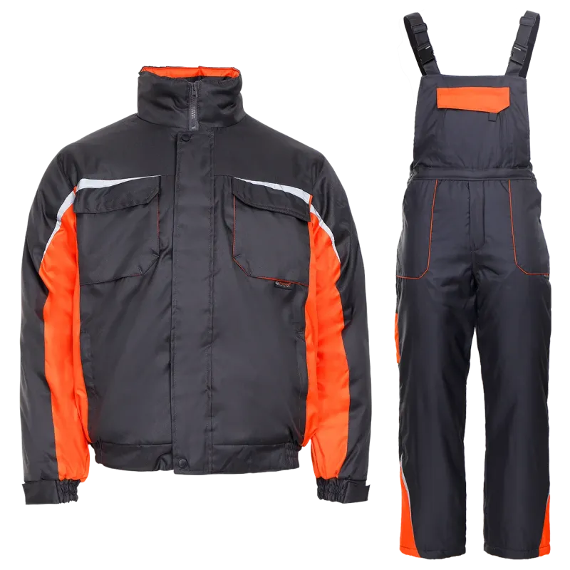 KASTOR WINTER – costum de lucru vătuit, jachetă și pantaloni cu pieptar