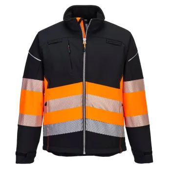 PW375 – jachetă softshell de înaltă vizibilitate clasa 1