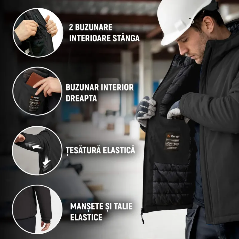 REEF PAD – jachetă softshell de lucru căptușită, impermeabilă