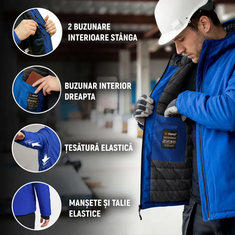 REEF PAD – jachetă softshell de lucru căptușită, impermeabilă