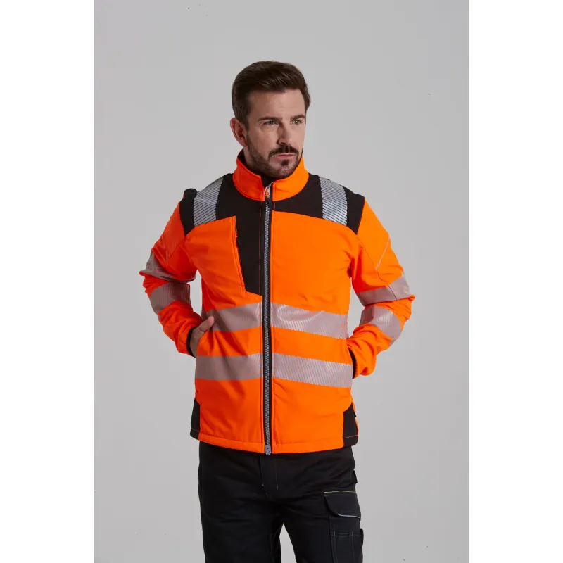 T402 – Class 3 high-visibility softshell jacket