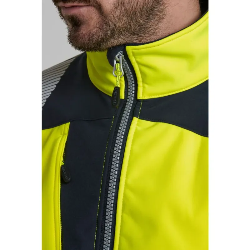 T402 – Class 3 high-visibility softshell jacket