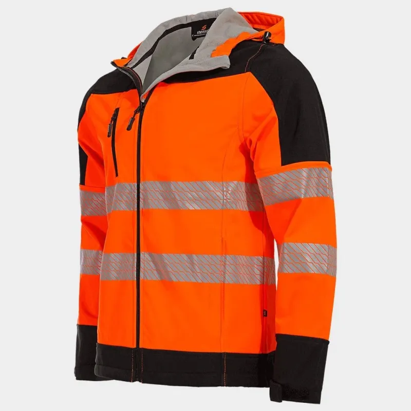 NOBEL PRO 2.0 – jachetă softshell de înaltă vizibilitate, cu glugă