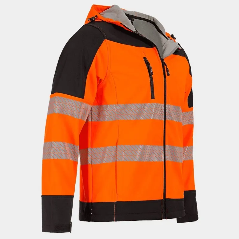 NOBEL PRO 2.0 – jachetă softshell de înaltă vizibilitate, cu glugă