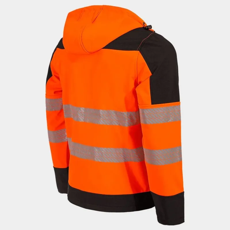 NOBEL PRO 2.0 – jachetă softshell de înaltă vizibilitate, cu glugă