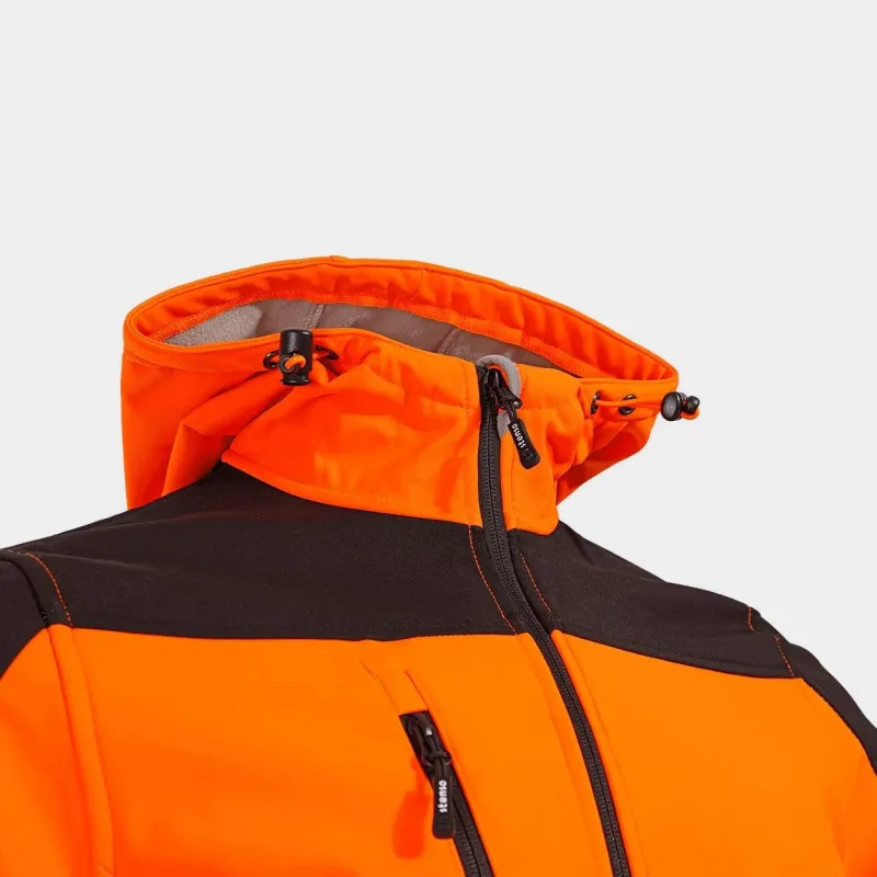 NOBEL PRO 2.0 – jachetă softshell de înaltă vizibilitate, cu glugă