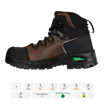 X-CLAW ROBUST S3S FO SR AN LG SC HI CI – bocanci cu bombeu din carbon și protecție gleznă