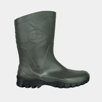 Dunlop DEE din PVC Cizme de lucru impermeabile, verzi, fără bombeu