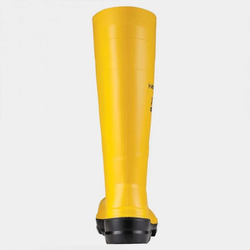 Dunlop WORK-IT S5 SR FO LG Cizme de protecție galbene, impermeabile, cu lamelă din oțel