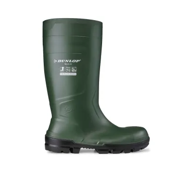 Dunlop WORK-IT S5 SR FO LG Cizme de protecție verzi, impermeabile, cu lamelă din oțel