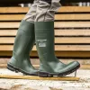 Dunlop WORK-IT S5 SR FO LG Cizme de protecție verzi, impermeabile, cu lamelă din oțel