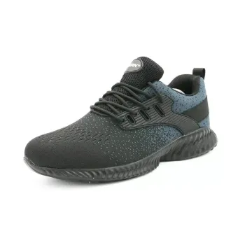 4WRK LIBRA S1 SRC Breathable Black/Blue Safety Shoes with Steel Toe Cap