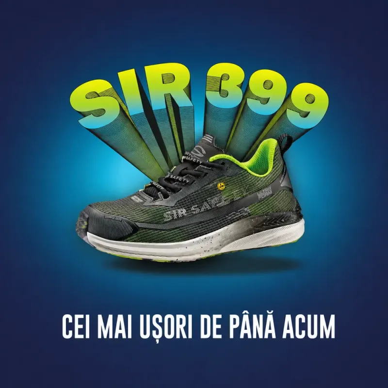 EXOTIC S1PS SR ESD – pantofi de protecție 100% metal-free, ultraușori și respirabili