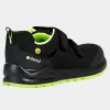 JETT S1PS FO SR ESD Sandale respirabile, negru/verde, cu inserție Kevlar