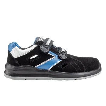 LARIMAR S1PS FO SR Sandale de protecție respirabile, negru/albastru