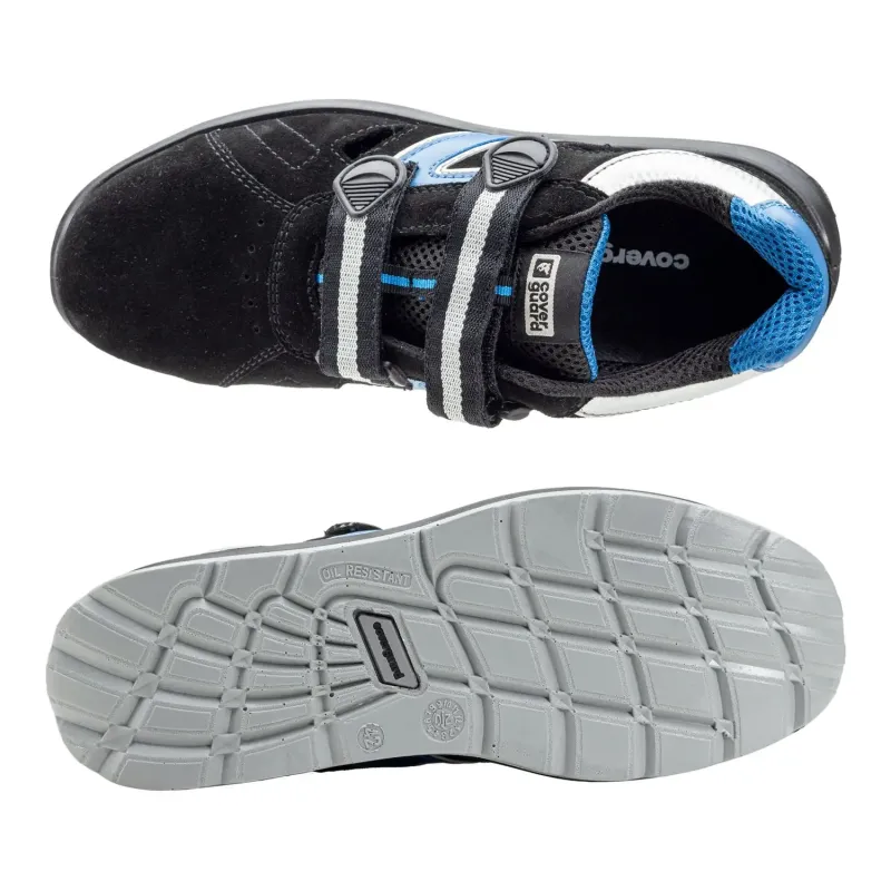 LARIMAR S1PS FO SR Sandale de protecție respirabile, negru/albastru